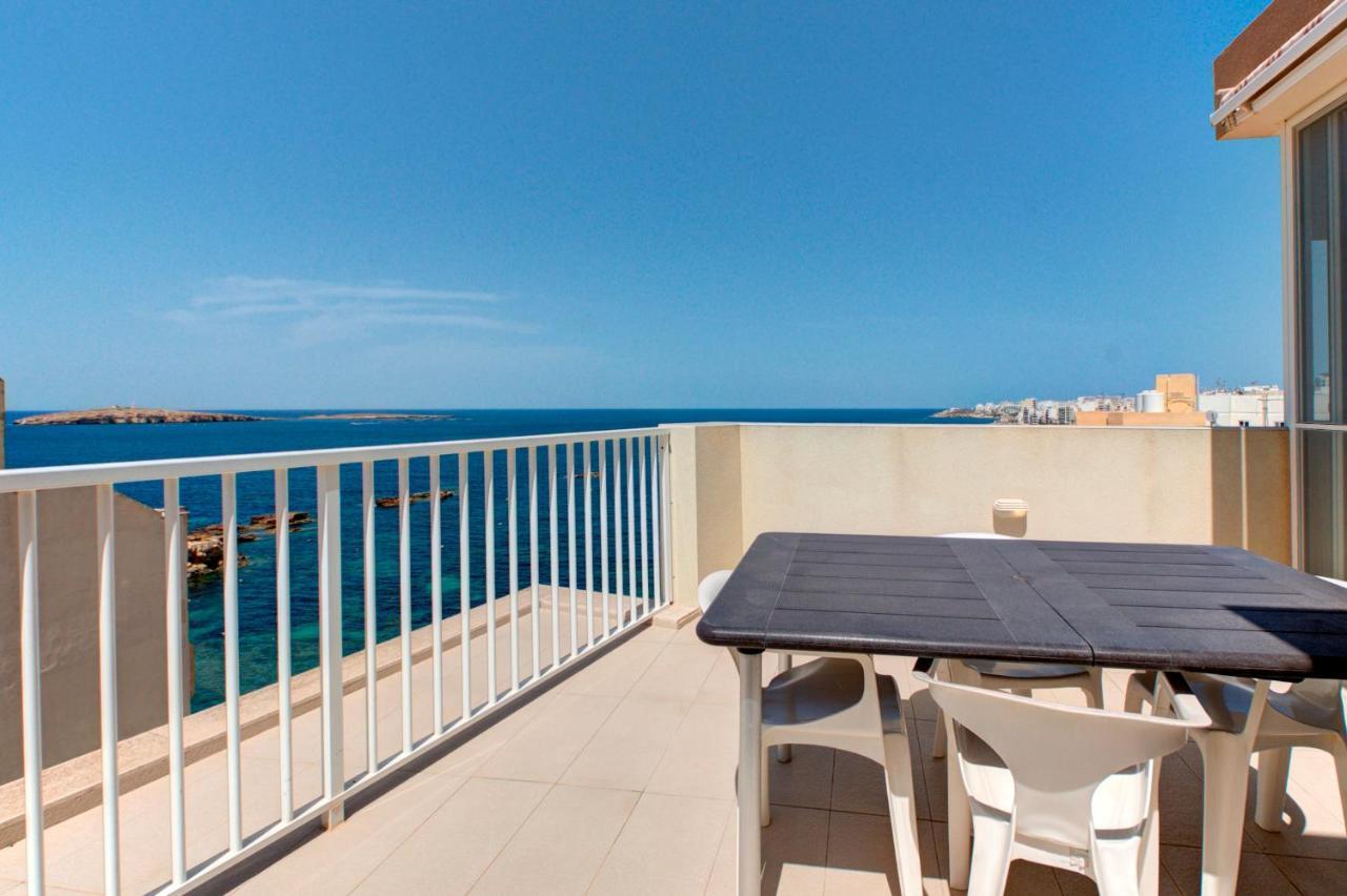 Modern Seaside 2 Bedroom Penthouse With Sea Views St. Paul's Bay Exterior foto